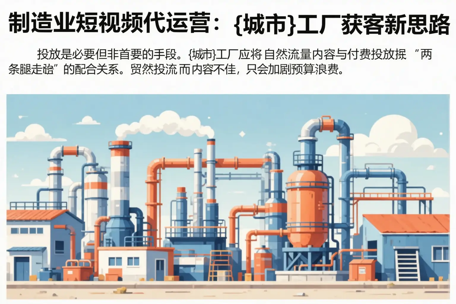 制造业短视频代运营：灯塔工厂获客新思路